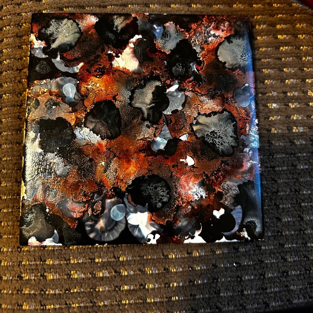 Hand Crafted vibrant abstract
